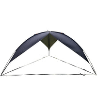 Outdoor Silver-Coated Black Sunshade Rainproof Triangle Tarp for Camping and Beach