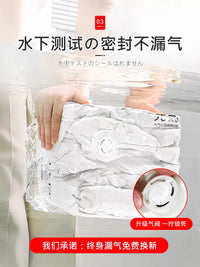 Vacuum Storage Bags for Clothes and Bedding with Electric Pump, Reusable Space Saver for Home and Travel