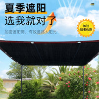 Black Sun Shade Net for Plants and Patios, UV Protection and Heat Insulation