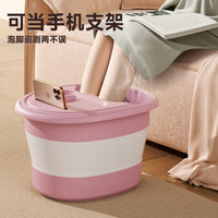 Foldable Foot Spa Tub with Massage Points, Portable Insulated Foot Bath for Home and Dorm