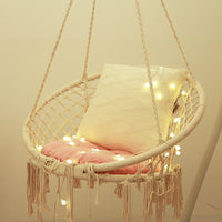 Indoor Hanging Swing Chair with Stand, Rattan Wicker Egg Chair for Bedroom Balcony