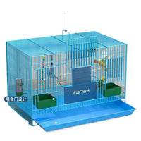 Foldable Square Bird Cage for Home Use, Portable Breeding & Transport Cage for Mynah, Lovebirds
