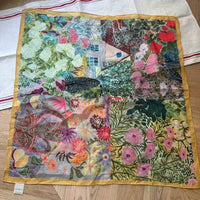 Vintage Floral Oil Painting Silk Scarf for Women, Thin Necktie, Travel Headscarf, Versatile Accessory