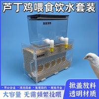 True Love Pet Quail Feeder Anti-Scatter Automatic Food Dispenser for Rutin Chickens