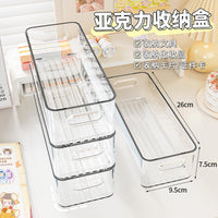 Clear Acrylic Stackable Desk Organizer for Notes, Cards, and Stationery
