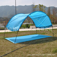 Beach Camping Outdoor Sun Shelter Tent with Integrated Ground Mat for Fishing