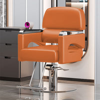 Reclining Swivel Hydraulic Barber Chair for Salon Hair Styling and Perming