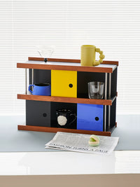 Mid-Century Style Ash Wood Cosmetic Storage Rack Multi-functional Desktop Organizer