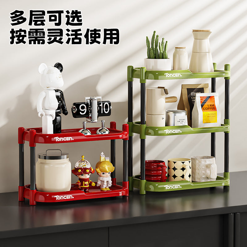Dopamine Desktop Storage Rack for Bar Counter and Sideboard, Luxury Coffee Cup Organizer
