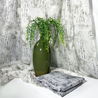 Chinese Style Bamboo Leaf Gradient Fabric for DIY Apparel and Decorations