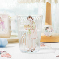 Twilight Life Suite Series Die-Cut Washi Tape - Floral Girl Collection for Journal Decoration