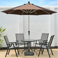 Outdoor Patio Umbrella with Aluminum Alloy Pole for Cafe Garden Balcony