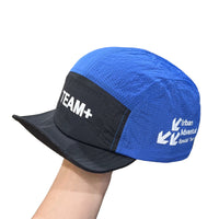 American Style Color Block Letter Print Quick Dry Lightweight Breathable Sports Cap with Rollable Brim