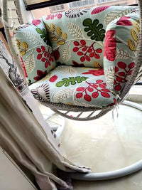 Outdoor Waterproof Single Swing Chair Cushion, Thickened Rattan Hanging Basket Seat Pad