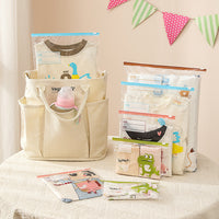Kids' Waterproof Clothing Storage Bags for Kindergarten, Baby Essentials Organizer, Moisture-proof Seal Bags