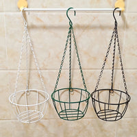 Iron Art Balcony Hanging Planter Basket for Green Plants, Spider Plants, Succulents - Hanging Flower Pot Stand