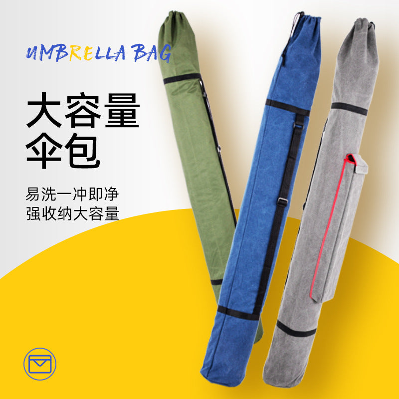Portable Fishing Rod and Umbrella Bag for Outdoor Fishing Gear Storage
