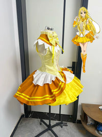 Balala the Fairies Fantasy Melody Xiaolan Cosplay Costume with Sleeves and Heart Accessory