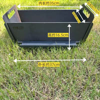 Portable Folding BBQ Grill for Outdoor Camping and Home Use, Detachable Thickened Carbon Steel Barbecue Rack