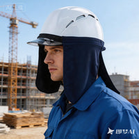 Cooling Neck Shade for Hard Hats - Sun Protection & Temperature Reduction