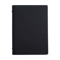 A5 PU Leather Loose-Leaf Notebook with Black Cardboard Pages, Creative Business Organizer