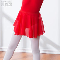 Girls' Chiffon Ballet Skirt for Dance Practice and Performance