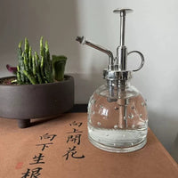 Nordic Transparent Glass Spray Bottle 350ml for Gardening and Home Plants