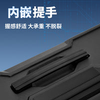 Hard Shell Fishing Float Storage Box Carbon Fiber Pattern Fishing Rod Bag Tackle Bag