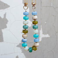Acrylic Beaded Bag Strap with Wheel Beads - Multi-Color Handbag Chain & Phone Case Lanyard