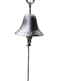 Cast Iron Wall-Mounted Hand-Crank Bell for Garden & Patio