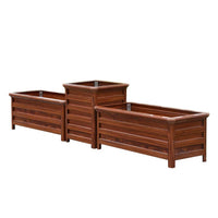 Outdoor Aluminum Alloy Planter Box Combination Municipal Road Planting Box Courtyard Vegetable Garden Stainless Steel Metal