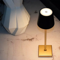 Rechargeable Touch Control Bedside Table Lamp with Dimmable Warm Light for Bedroom Living Room Hotel Study