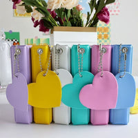 Heart Hollow Mini Photo Album for Instax and Small Cards, Solid Color Kpop Photocard Holder