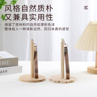 Wooden Yarn Holder Wrist Yarn Spool Stand for Knitting Crocheting