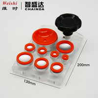 Watch Back Case Opener Tool Kit with 9 Soft Rubber Suction Cups and Wooden Handle