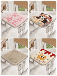 Kids' Classroom Chair Cushion, Square Memory Foam Seat Pad for Long Sitting, Pain Relief, All Seasons