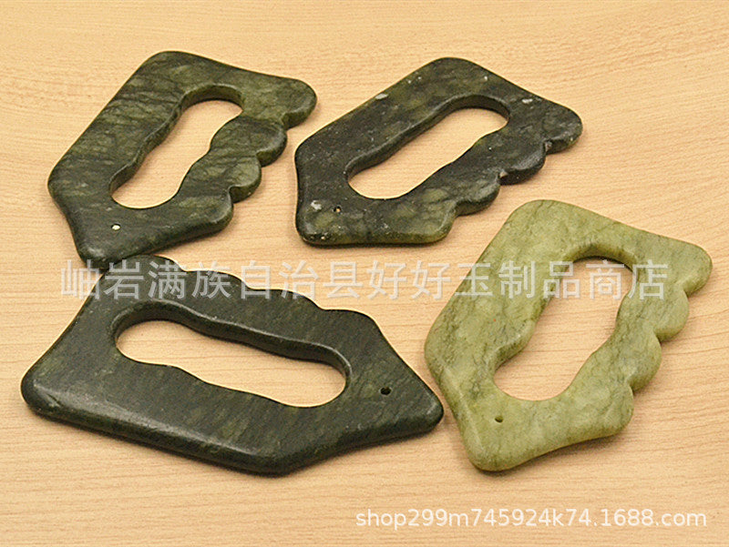 Natural Jade Gua Sha Massage Tool for Face, Eyes, Neck, and Body