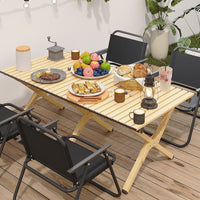 Portable Folding Camping Table and Chair Set for Outdoor Picnic BBQ