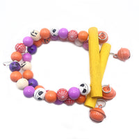 Halloween Themed Colorful Bird Swing Parrot Perch Toy for Cage Decoration