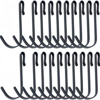 Stainless Steel Pegboard Hooks for Kitchen and Balcony Storage Shelves, No-Drill Installation