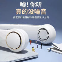Portable Bladeless Neck Fan, Rechargeable Personal Fan for Outdoor Use