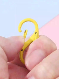Outdoor Aluminum Alloy S-Type Carabiner Keychain for Backpacks and Quick Hanging