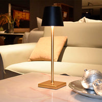 Rechargeable Touch Control Bedside Table Lamp with Dimmable Warm Light for Bedroom Living Room Hotel Study