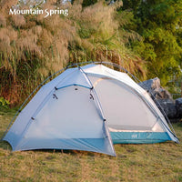 Shanzhiquan 15D Double Silicon Outdoor Hiking Tent with DAC Poles for 1-2 People, 3-4 Season Camping