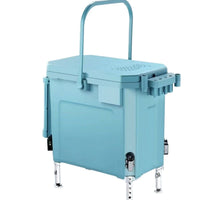 Portable Thickened Mini Fishing Box with Live Fish Bucket, Single Layer Fishing Tackle Storage