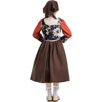 Kids Bavarian Beer Festival Costume Medieval Renaissance Cosplay Outfit for Halloween Stage Performance