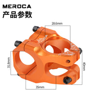 MEROCA Mountain Bike Stem, Lightweight CNC Hollow Stem for Off-Road Riding