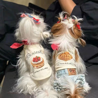 Pet Dog Cat Summer Thin Sailor Collar Vest for Maltese Teddy