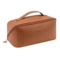 Large Capacity Travel Makeup Bag Portable Toiletry Organizer with Multiple Compartments