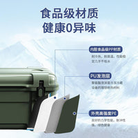 Portable Insulated Cooler Box for Outdoor Camping, Food Delivery, and Car Travel - Food Grade Ice Chest for Cold Storage and Freshness